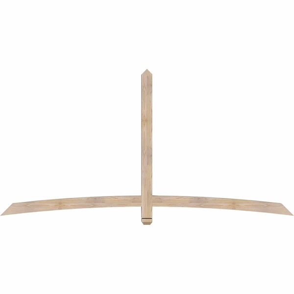 Ekena Millwork Bellingham Smooth Timber Gable Bracket, Douglas Fir, 96"W x 48"H x 3 1/2"D x 3 1/2"F, 12/12 Pitch GBW096X48X0404BEL00SDF - main
